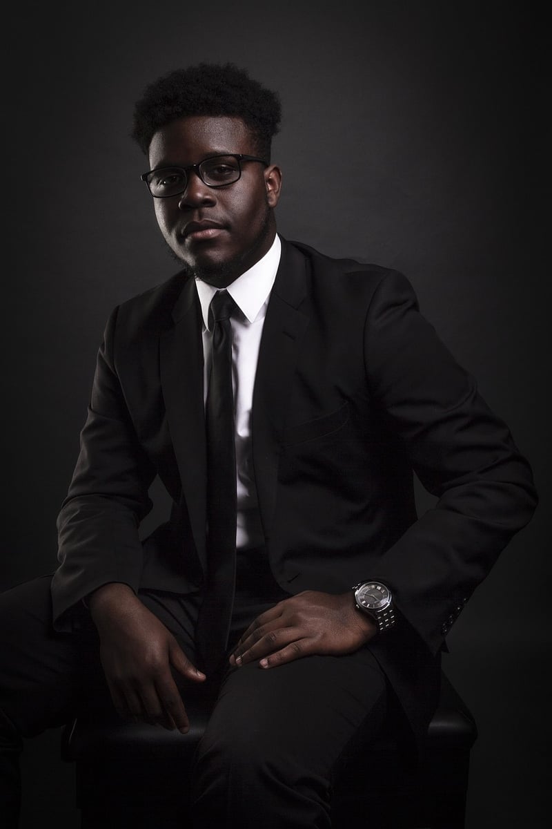 Businessman exploring career growth